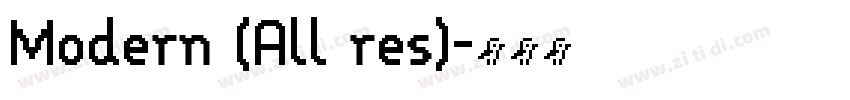 Modern (All res)字体转换